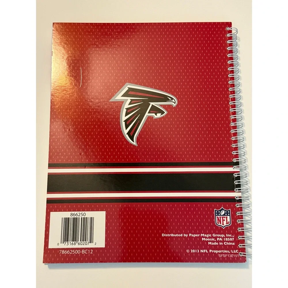 Atlanta Falcons 8.3'' x 11'' Teacher Record Book Lesson Plan Undated Football
